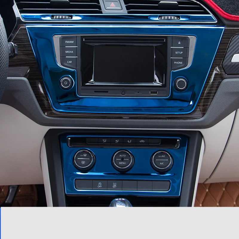Консоль навигационная CD рамка кондиционера для Volkswagen Touran 2016 2017 2018 AA387|Лепнина