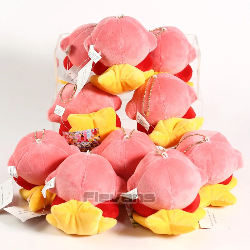 Kawaii Kirby розовые слоеные мини милые плюшевые куклы мягкие подвесные игрушки 10 шт./партия
