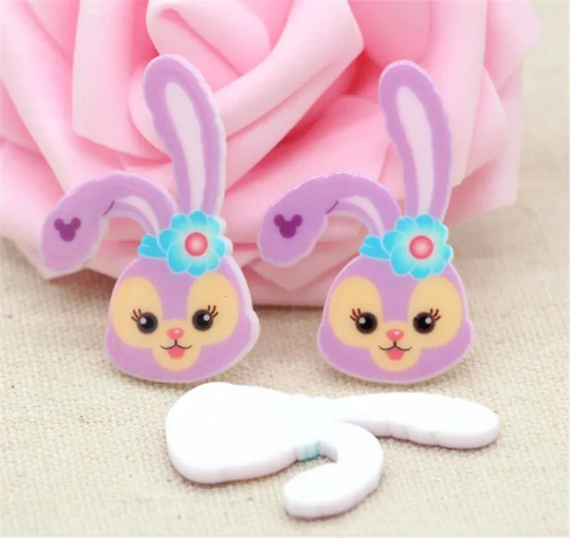 10 шт./лот кабошоны из мультфильма Кабошоны с плоским основанием|Статуэтки и