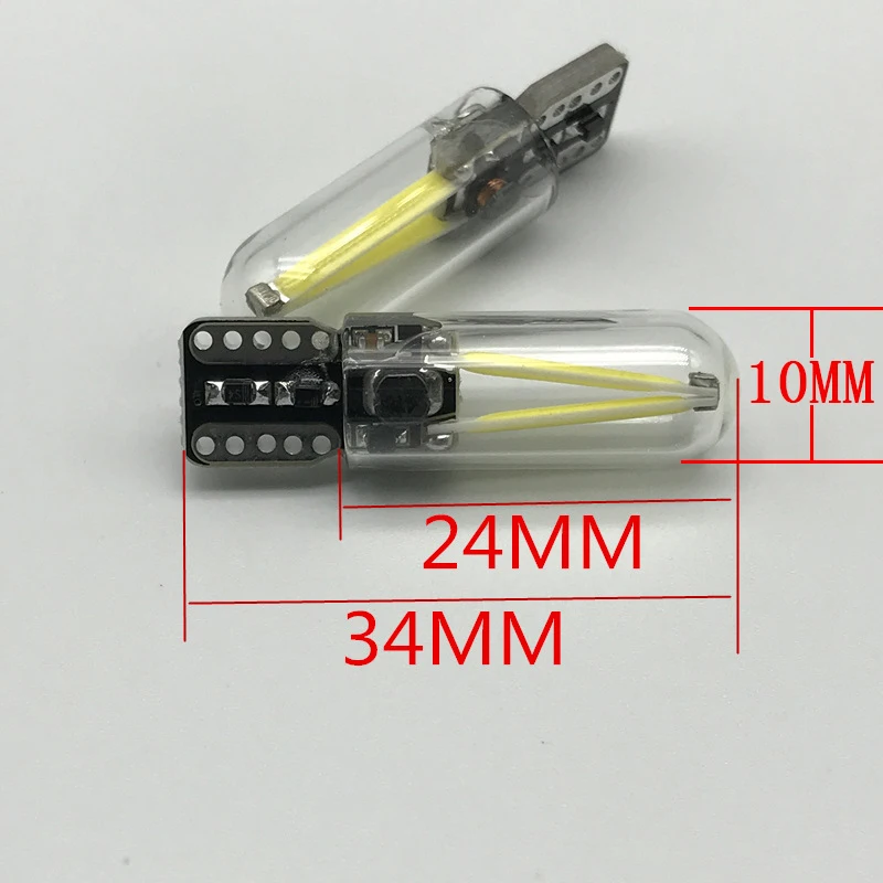Новые 4 шт. 12v без полярности Canbus T10 светодиодный лампы W5W светодиодный 194 192 168 лампа теплый белый с украшением в виде кристаллов льда синего, зеленого, красного, розового, авто