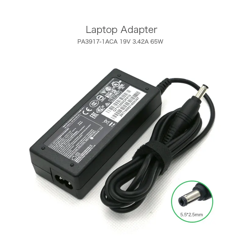 Оригинальный адаптер переменного тока для ноутбука TOSHIBA V85 N193 L25 L40 L30 L20 SATELLITE 19 в 5 А