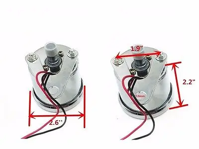 Светодиодный Мотоцикл Тахометр измеритель частоты вращения + одометр спидометр