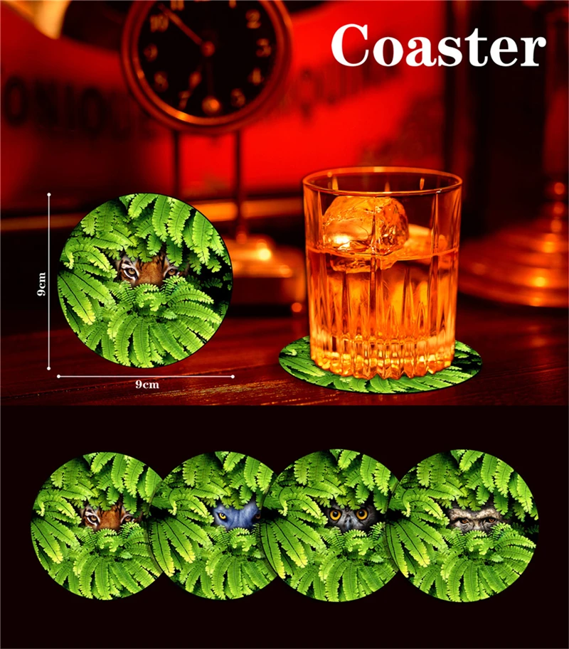 

6 Pcs/ set New Arrival Home Table Cup Mat Creative Decor Coffee Drink Placemat Spinning Retro Vinyl CD Record Drinks Coasters