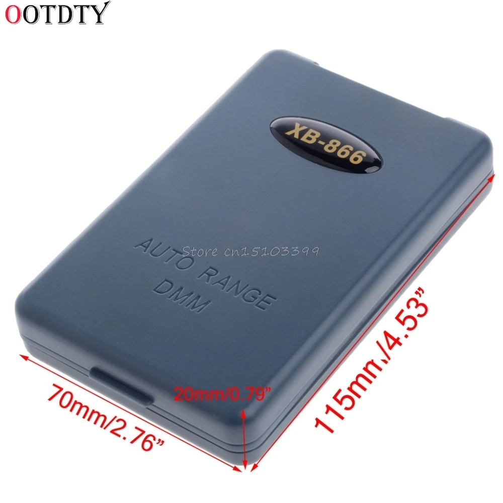 OOTDTY XB866 Мини Авто Диапазон ЖК-дисплей вольтметр Тесты er инструмент AC/DC карманный