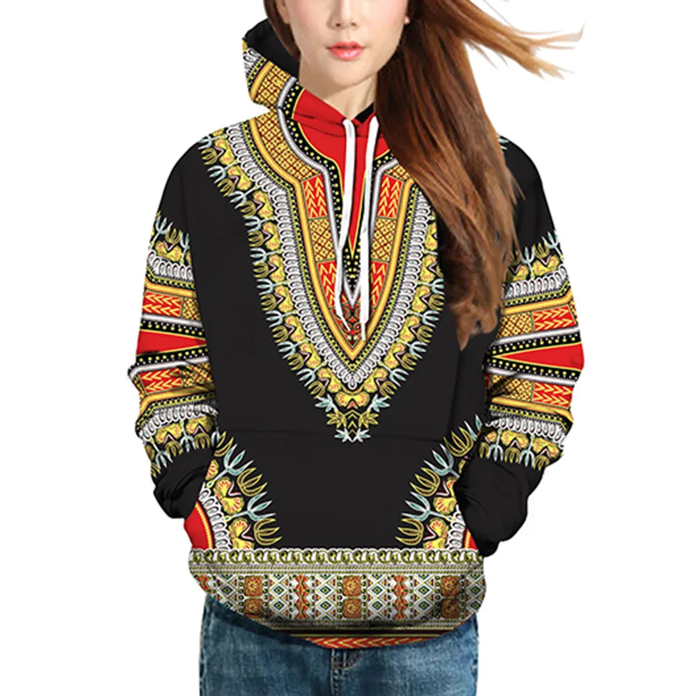

Sweatshirt With A Hood Lovers Autumn Winter African 3D Print Long Sleeve Dashiki Hoodies Sweatshirt Top#NFC