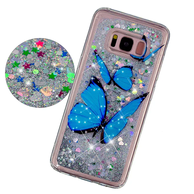 Unicorn Case on for Coque Samsung Galaxy S8 S9 Cover Plus Note 9 Soft Liquid Dynamic Anti-knock Cases |