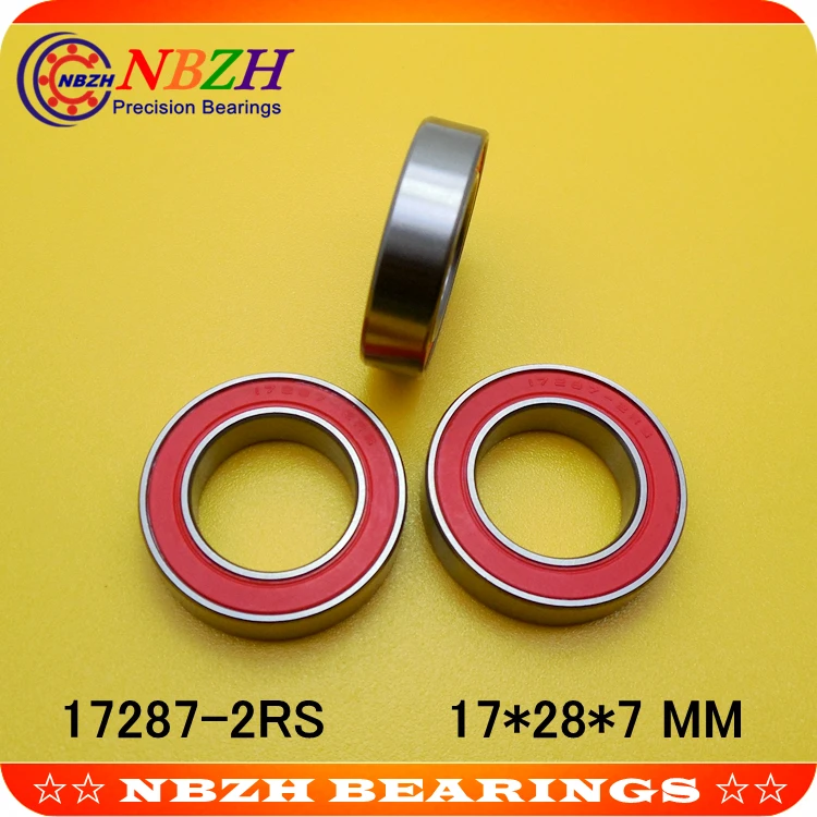17287 2RS MR17287 17287RS GCR15 шариковый подшипник 17x28x7 колеса велосипеда мм Нижний Кронштейн