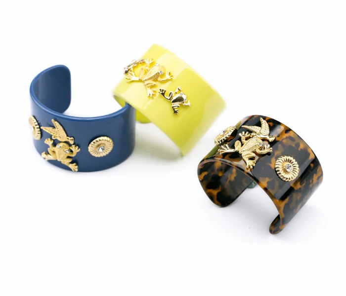 5 типов модных акриловых широких манжет женские браслеты с цветочным рисунком