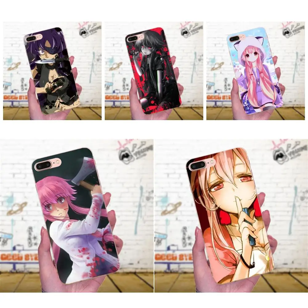Для Galaxy J1 J2 J3 J330 J4 J5 J6 J7 J730 J8 2015 2016 2017 2018 mini Pro мягкий с рисунком из ТПУ аниме Mirai Nikki