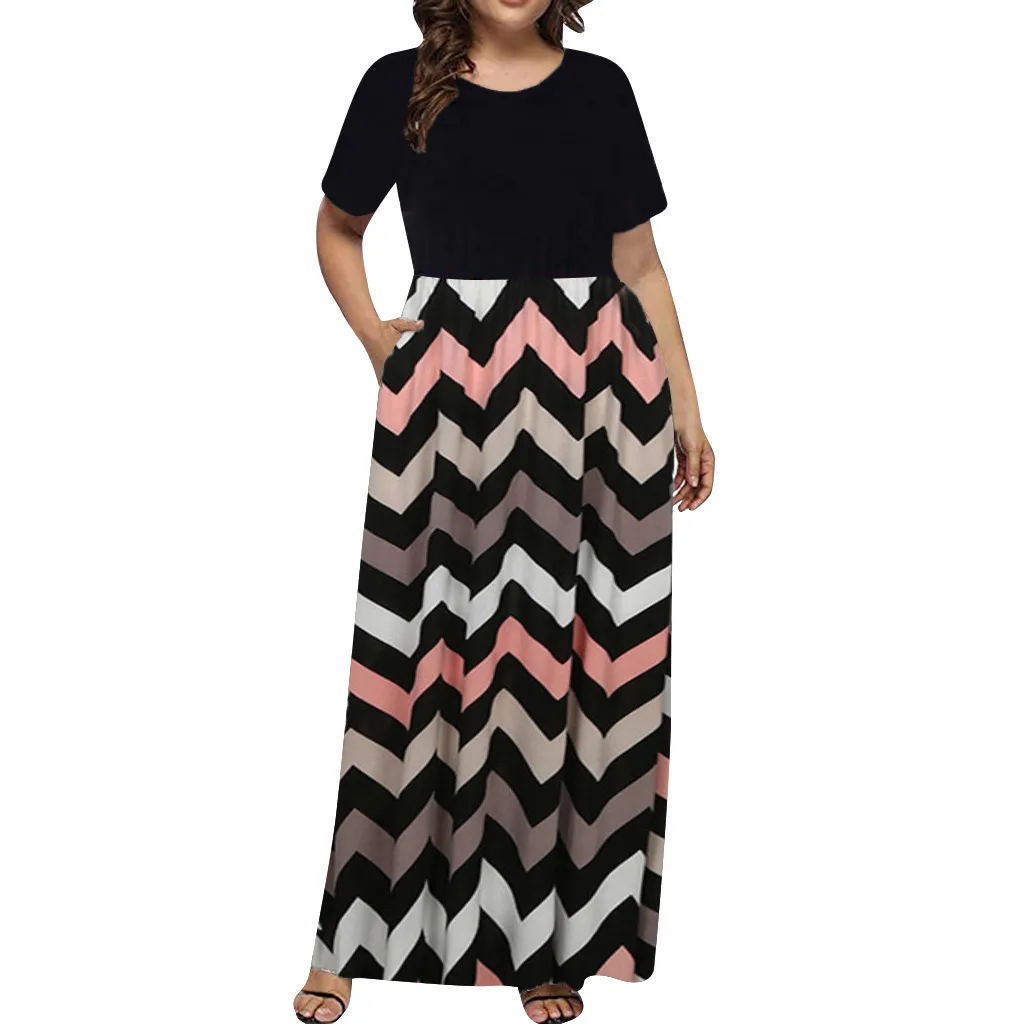 Женские вечерние платья повседневное длинное платье макси с коротким рукавом и