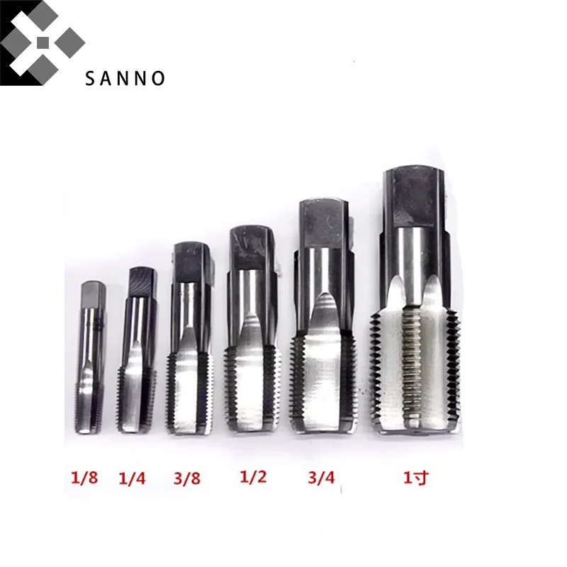

PS 1/16 - PS 1inch cylindrical pipe thread tap HSS interrupted thread series taper pipe taps hand tools