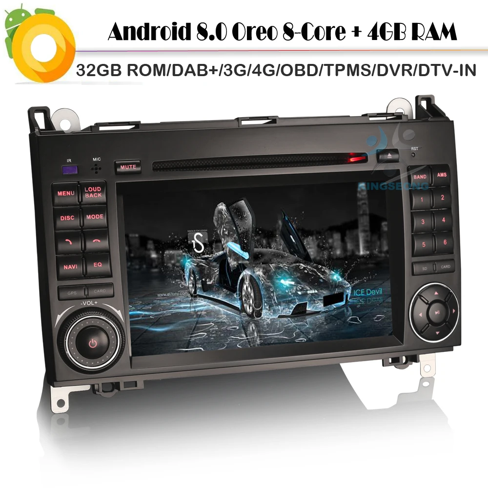 8 ядер Android 0 DAB + Автомобильный GPS навигатор для Mercedes Benz A/B Class Viano Vito Sprinter WiFi 4G DVD BT USB SD