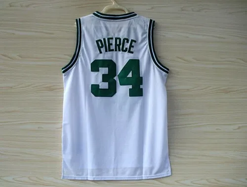 High Quality Boston 34 Paul Pierce Basketball Jerseys Cheap Brand New REV 30 Embroidery Logos Jersey Free Shipping | Спорт и