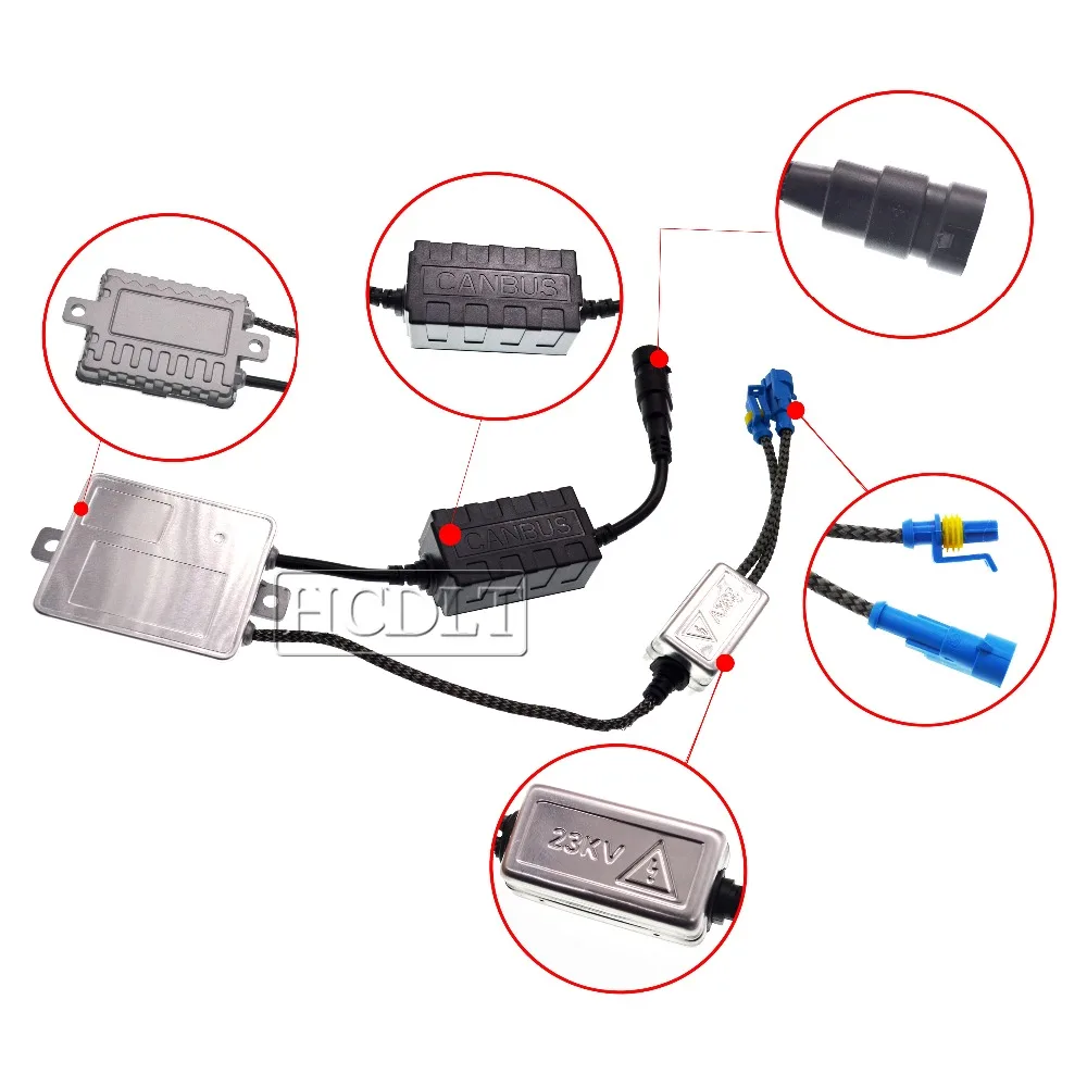 HCDLT HID ксеноновый Canbus балласт 35 Вт автомобильный стандартный для Heartray Yeaky Cnlight H1 H7