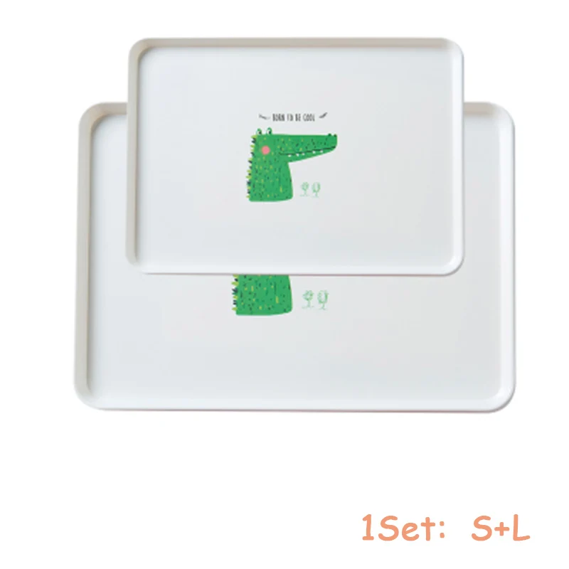 Style7 1Set Скандинавский стиль, пластиковая сервировка десерта, поднос для чая, завтрака, хлеба, поднос для снэков, тарелка для хранения, тарелки, Квадратные аксессуары, косметическое блюдо - Цвет: Style7 1Set