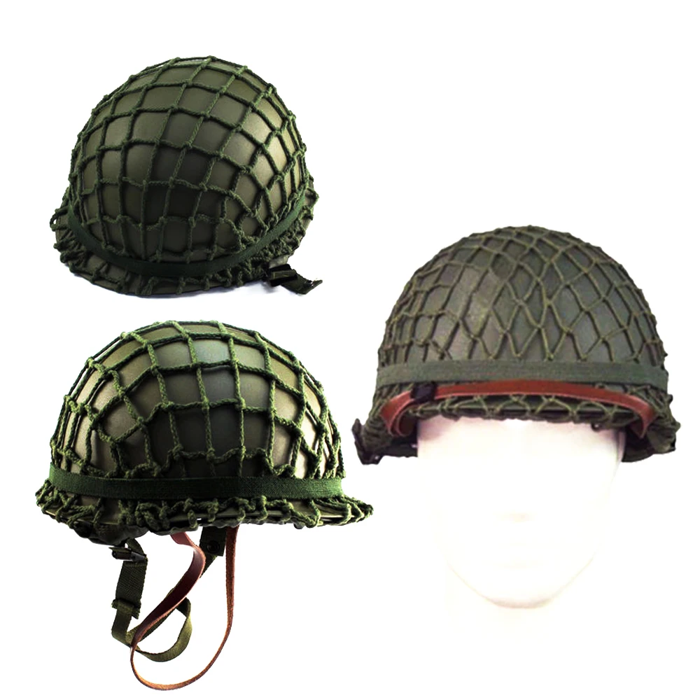 Камуфляжный шлем с сетчатой крышкой M1 CS шлем Второй мировой войны стали WW2 США Армейское снаряжение военный