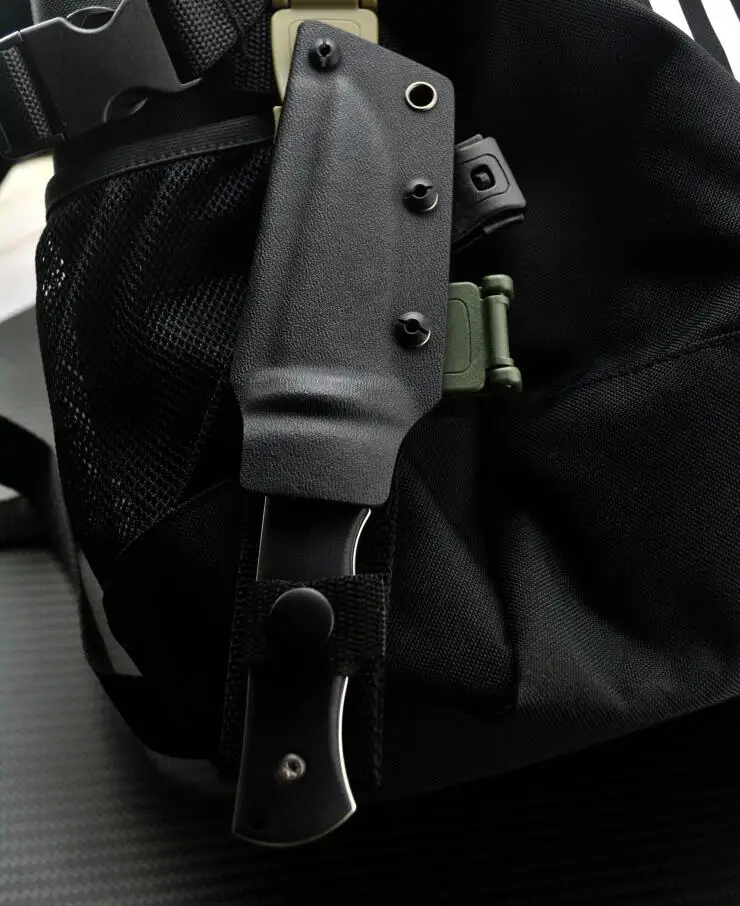 Открытый EDC нож K оболочка Molle Зажим для ремня Сумка зажим пом зеленый, коричневый, черный