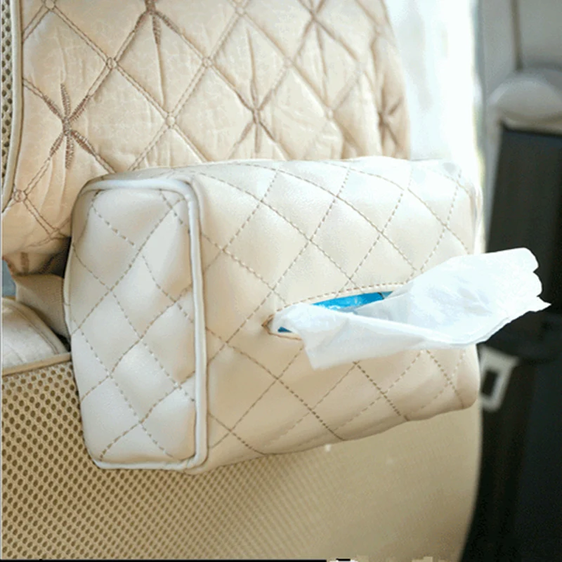 Автомобильный держатель для салфеток из искусственной кожи ванной комнаты