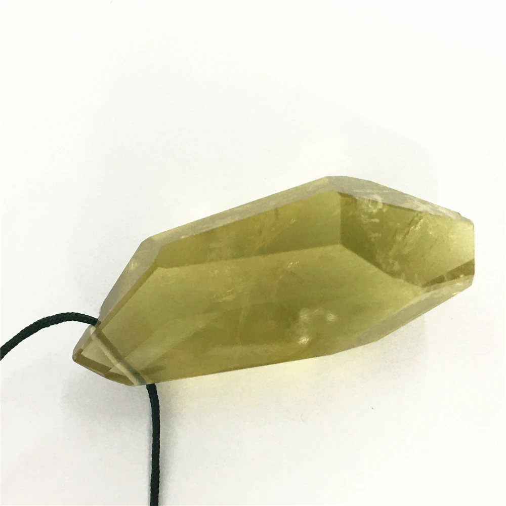 1PCS Lemon Feng Shui Clear Polished Section Wands Healing Specimen Natural Stones And Minerals Quartz Crystals Home Decor Drop | Украшения
