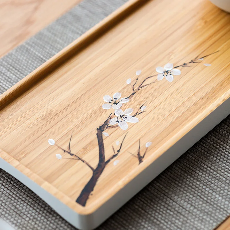 TANGPIN bamboo tea trays natural bamboo tea board kung fu tea tray table serving accessories