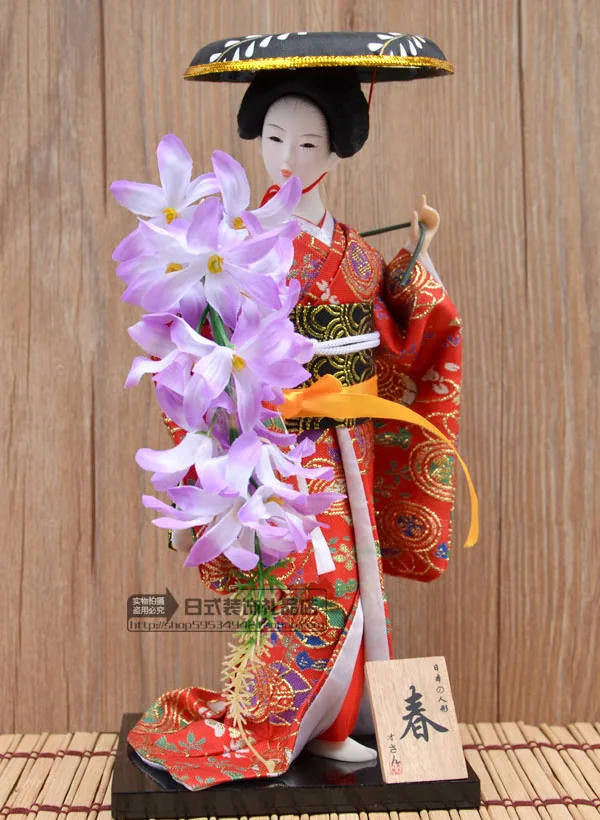 30 см японские гейши Куклы кимоно кукла рабочего украшения миниатюрные фигурки