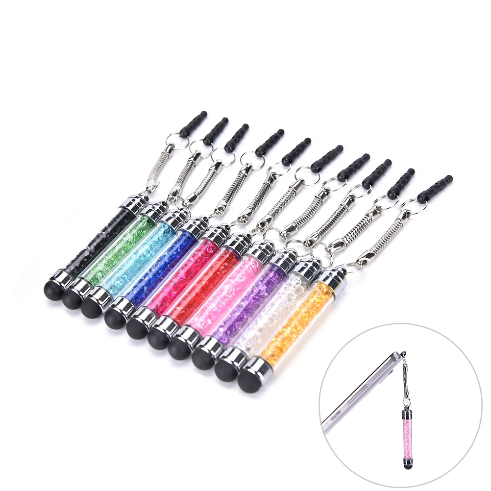 1Pc Luxury Diamond Crystal Stylus Touch Screen Pen For Tablet Laptops Universal Phones Styluses | Компьютеры и офис