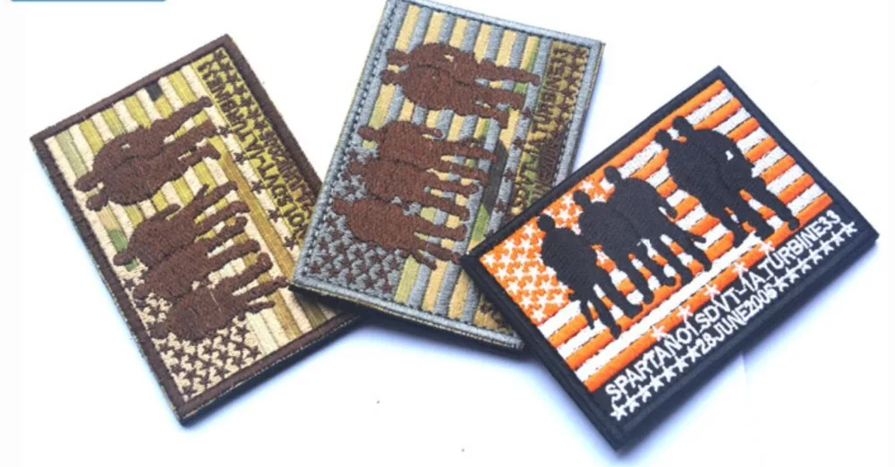 10 шт. Вышивка темно-синие уплотнения команда SDVT-1 патч Спартан Тактический значок