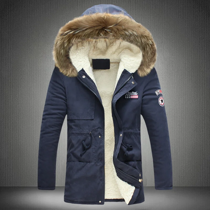 Фонарики M 4xl 5xl парки новая зимняя куртка с меховым капюшоном Повседневная теплая