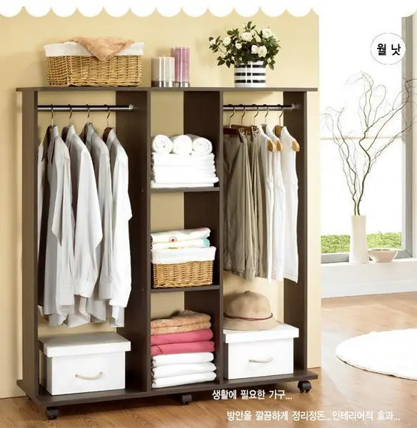 Шкаф для спальни мебель дома деревянный шкаф хранения одежды в сборе детский