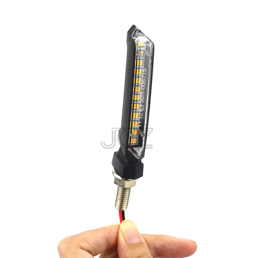 Пара Универсальный мотоцикл светодиодный поворотник Янтарный Свет 12V индикаторы