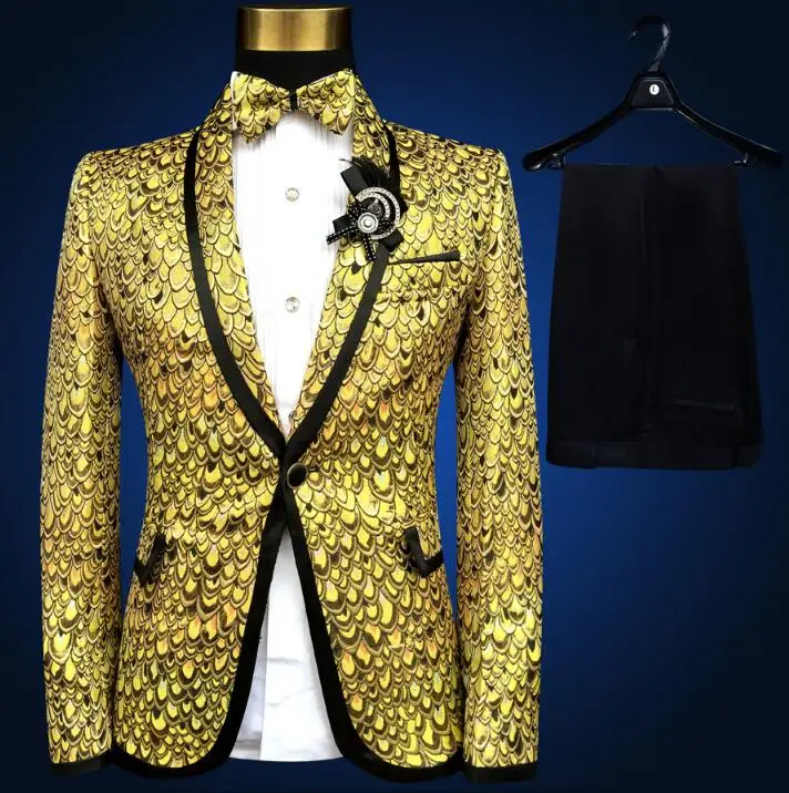 

men suits designs masculino homme terno stage costumes for singers men sequin blazer dance clothes jacket style dress punk rock