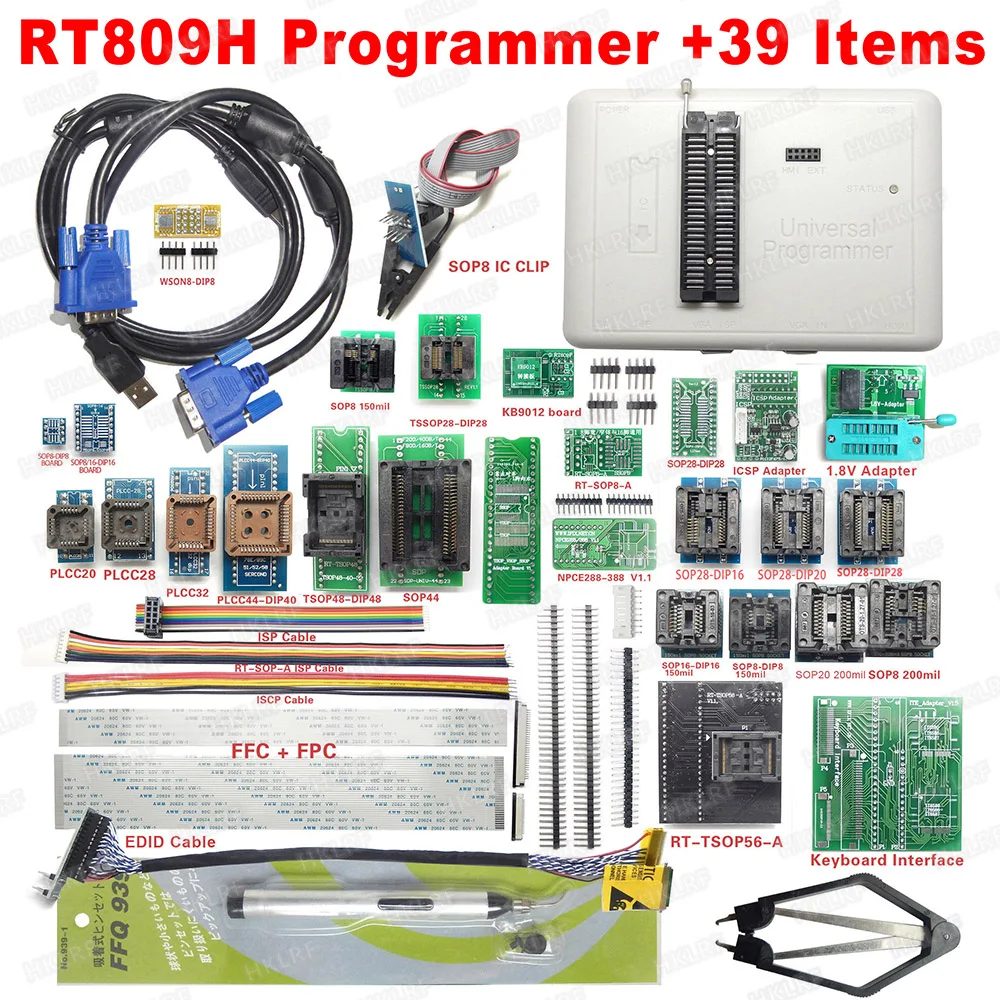 Программатор RT809H EMMC Nand FLASH универсальный оригинальный супер быстрый