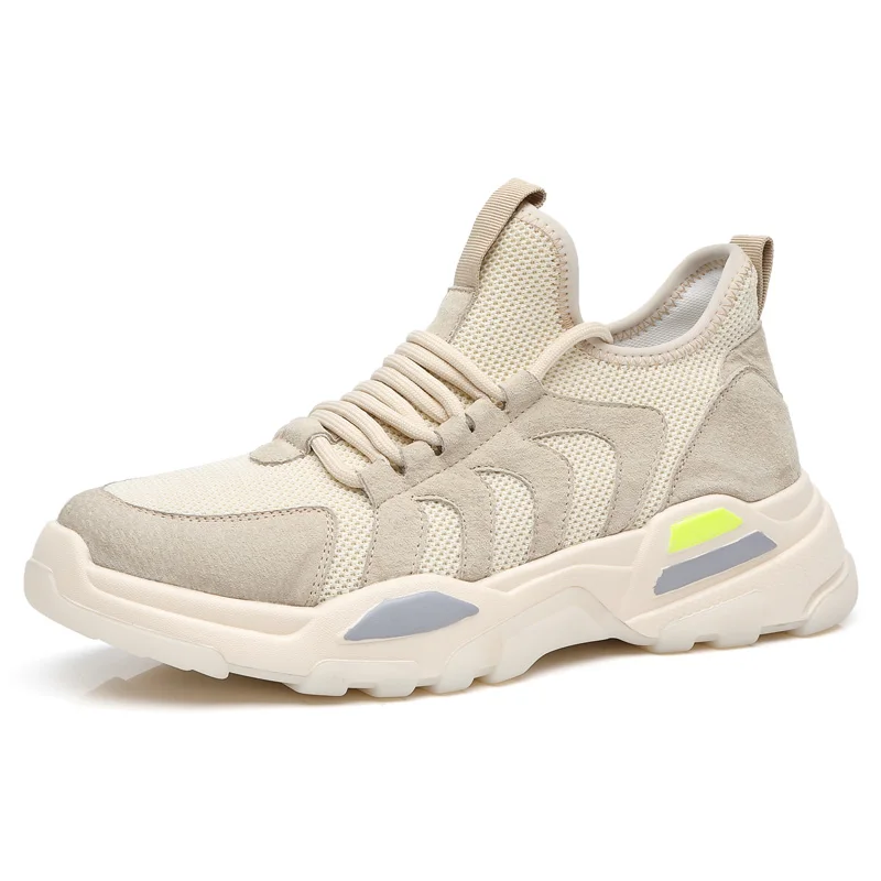 2019 new spring men's shoes Korean edition trend breathable all-in-one web celebrity dad running sports casual | Обувь