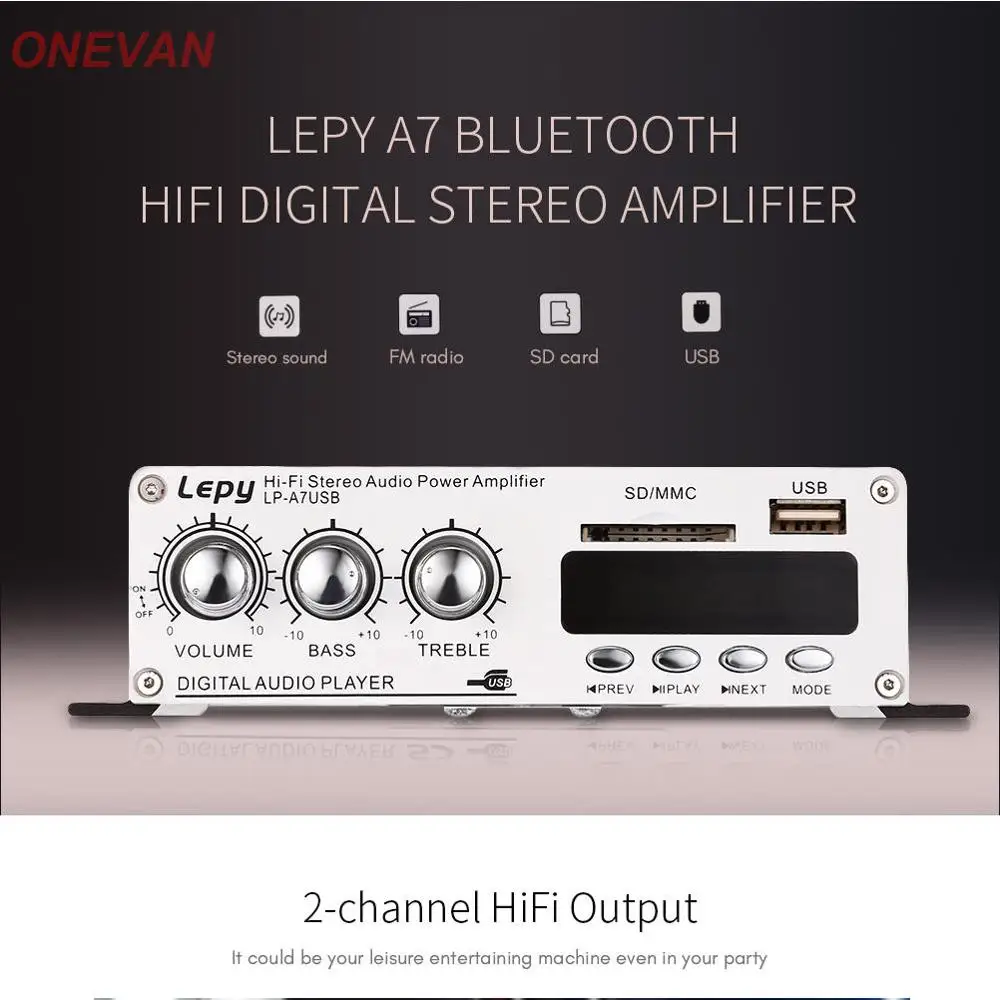 LP A7 USB Lepy цифровой плеер Bluetooth 4 2 версия автомобиля мощность Hi Fi стерео аудио