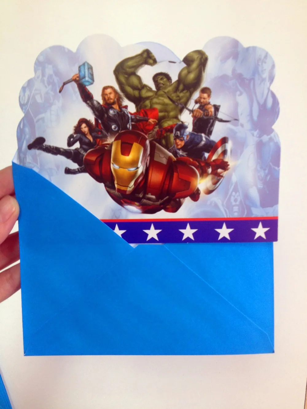 12 шт./лот Мстители супергерой Супермен пригласительная карта товары для дня