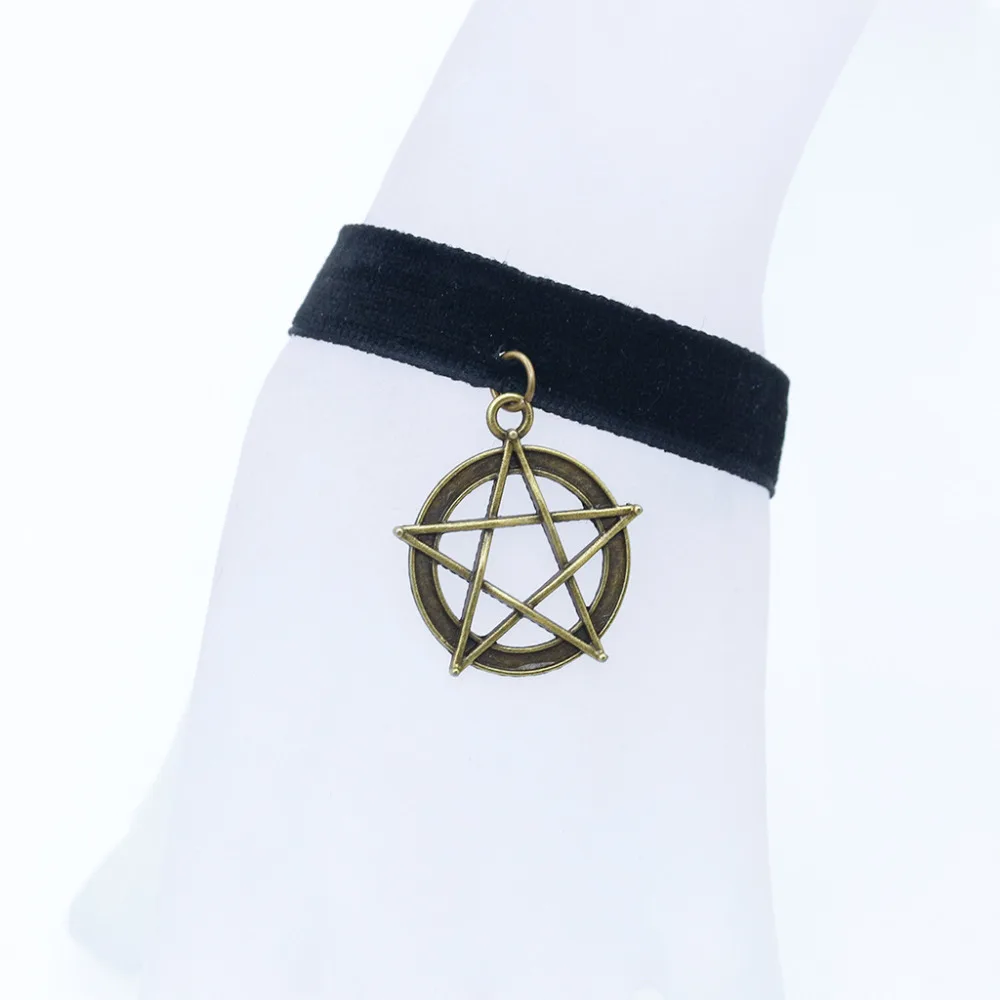 Женский Многослойный кожаный браслет черный кружевной золотой серебряный