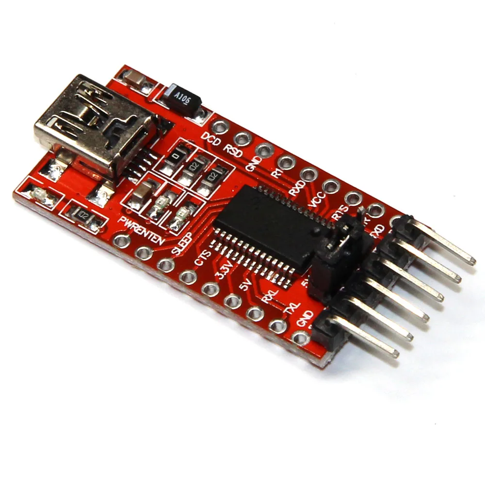 

10pcs/lot FT232RL FT232 FTDI USB 3.3V 5.5V to TTL Serial Adapter Module for Arduino Mini Port