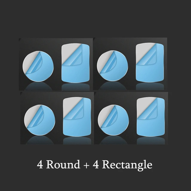 4Round 4Rectangle Металлическая пластина-диск железный лист магнит держатель мобильного телефона для iPhone X 6 Магнитный держатель на вентиляционное отверстие автомобиля Подставка для телефона - Цвет: 4Round 4Rectangle