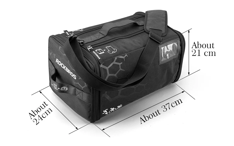 ROCKBROS 20L спортивные портативные сумки водонепроницаемые большой емкости для хранения на открытом воздухе с бесплатным дождевиком многофункциональные сумки для тренажерного зала и путешествий