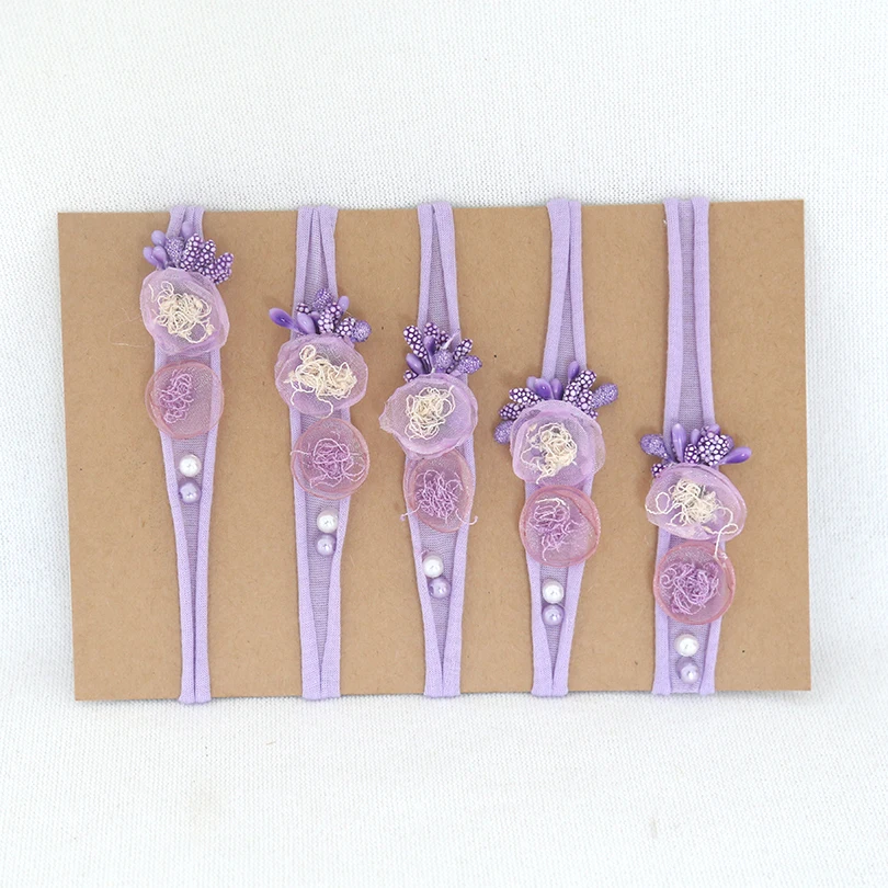 

Tieback Baby Girl Headband Newborn Flower Tiebac Photography props