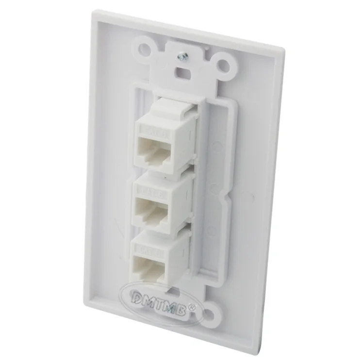 Настенная пластина RJ45 с разъемом Мама мама 1 набор 3 X CAT6|rj45 wall plate|wall platerj45 |