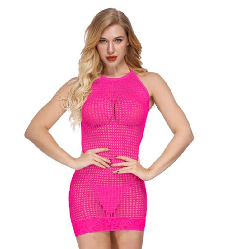 Женская сексуальная одежда Холтер прозрачная в стиле бэйбидолл женское