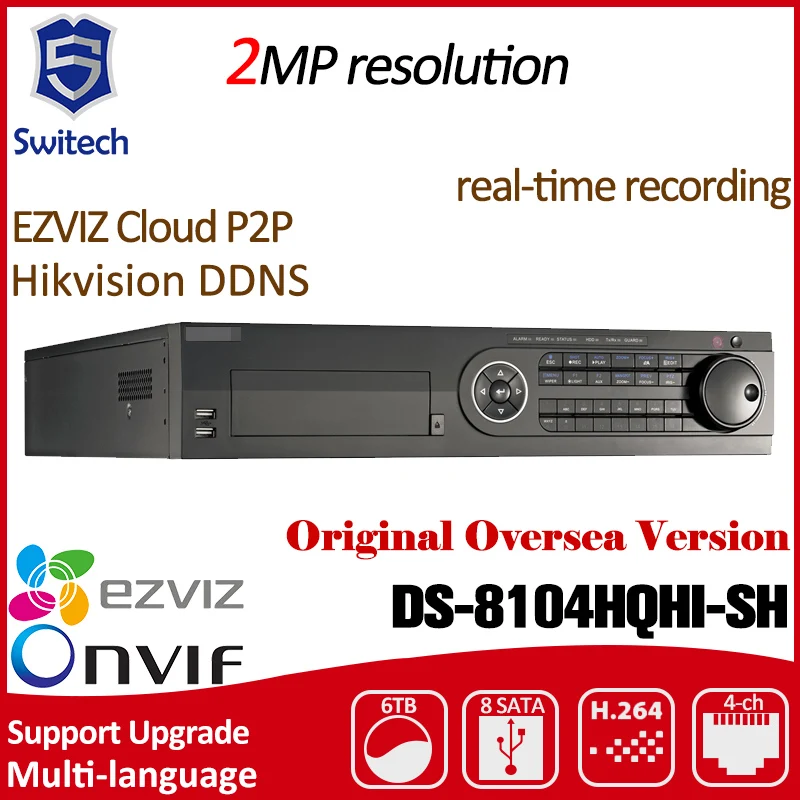 HIKVISION Turbo HD DS 8104HQHI SH Оригинальной Английской Версии TVI/аналоговый/IP камеры