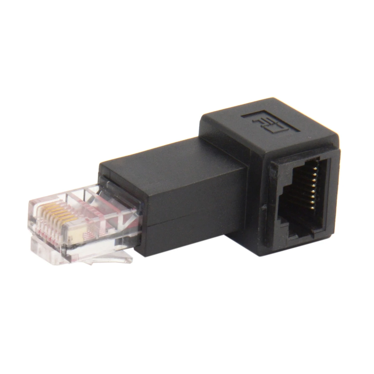 CY 90 градусов левый угловой 8P8C FTP STP UTP Cat 5e папа-мама Lan Ethernet Сетевой удлинитель