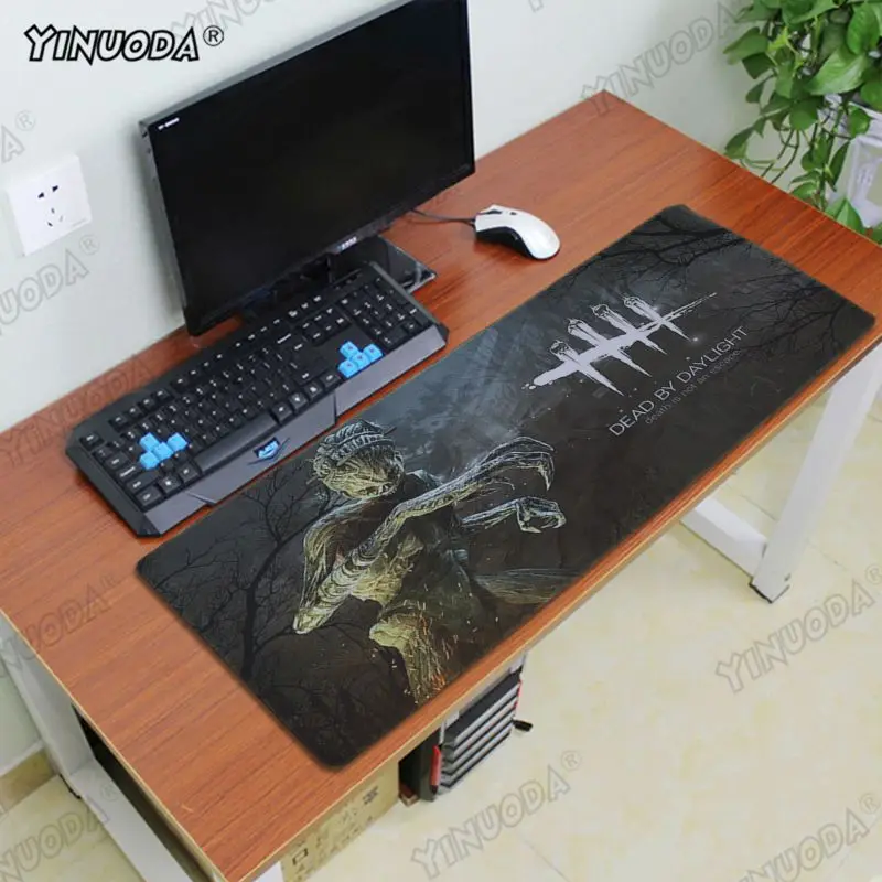 Yinuoda высокое качество dead by daylight большой игровой коврик для мыши PC компьютерный коврик для мыши Высокое качество DIY картинка с краем блокировки - Цвет: Lock Edge 40X90cm