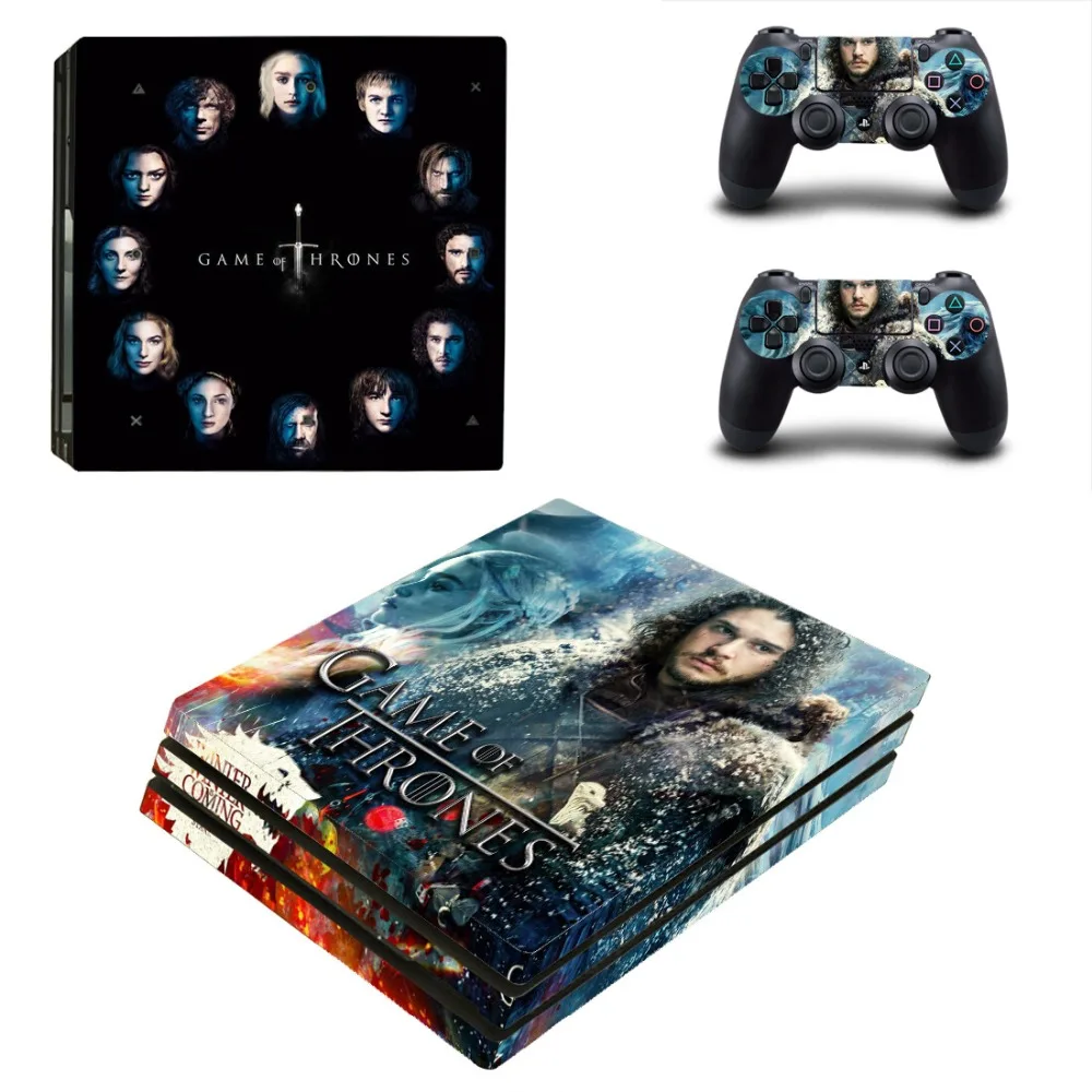 Игра престолов скоро зима PS4 Pro наклейка кожи для playstation 4 Pro консоль и контроллер PS4 Pro наклейка s Наклейка виниловая