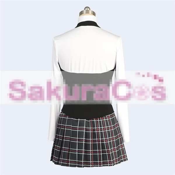 

Anime Persona 5 Makoto Niijima Uniform Cosplay Costume Bulky Turtleneck+Vest+Skirt+Free Shipping D