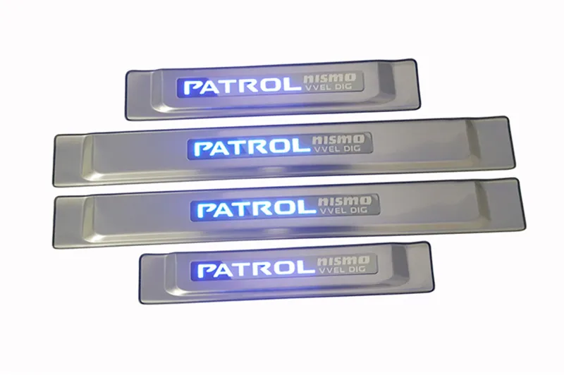 

Car Styling Accessories For Nissan Patrol Y62 2012- 2018 NEW Original Quality LED Light Door Sill Scuff Plate Car Covers