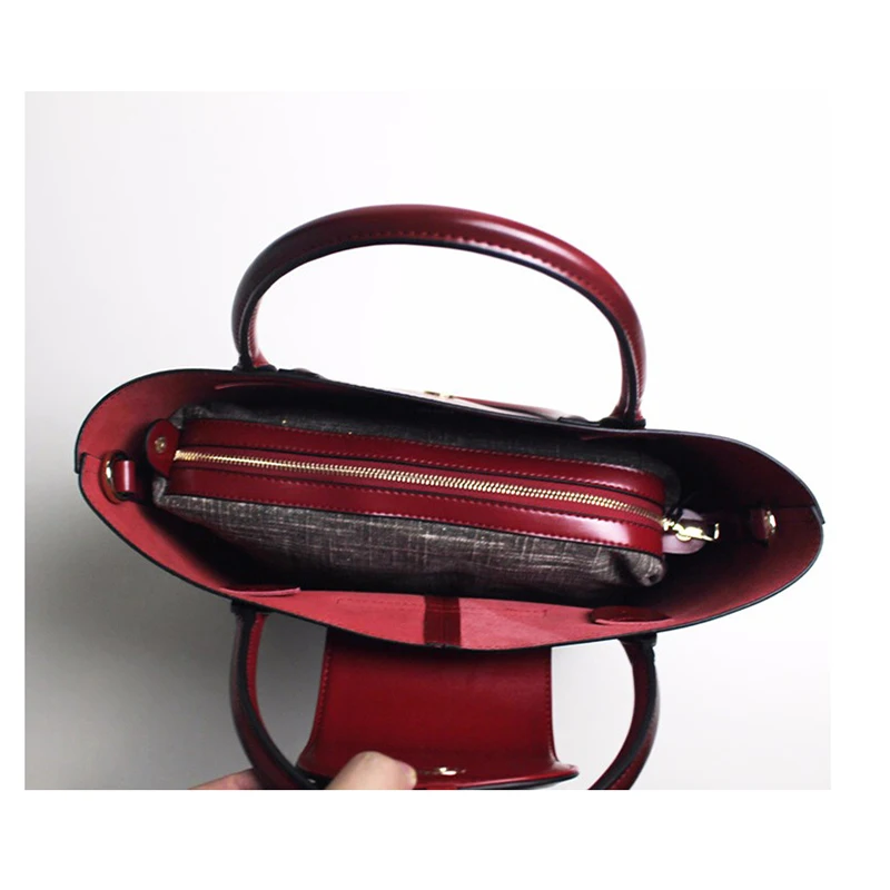 Женская большая сумка из натуральной кожи 2018 кожа простая женская емкость