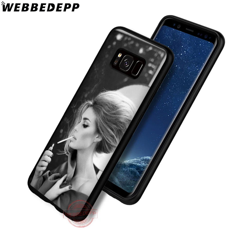 WEBBEDEPP черно-белые модные мягкий чехол для телефона с изображением цветов Samsung S6 S7